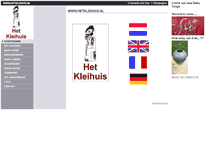 Tablet Screenshot of hetkleihuis.nl